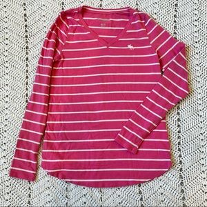 Pink Striped Abercrombie Longsleeve